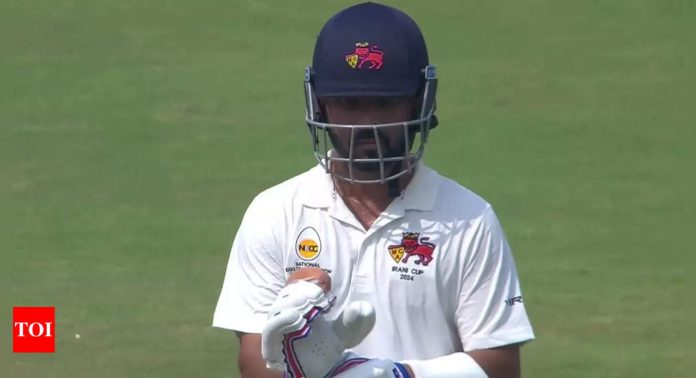 Watch: Ajinkya Rahane's bizarre dismissal as Mumbai captain falls just short of century in Irani Cup | Cricket News