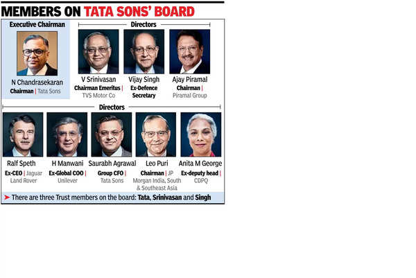 Trusts directors on board of Tata Sons have veto power