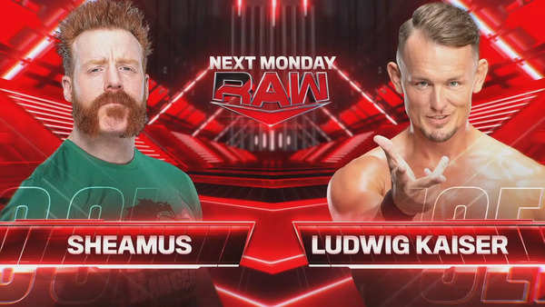 Image via WWE Sheamus and Ludwig Kaiser on Raw