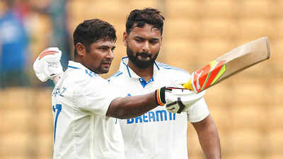 Sarfaraz Khan and Rishabh Pant (BCCI Photo) 'We were discussing that ... ': Sarfaraz Khan reveals conversation with Rishabh Pant