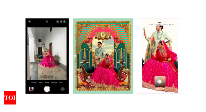 Artists reimagine Indian weddings as 10th-century miniature paintings through Apple’s iPhone 16 Pro Max