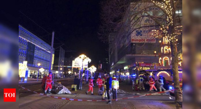 At least 2 dead, over 60 injured in Germany Christmas market car 'attack'; Saudi man arrested