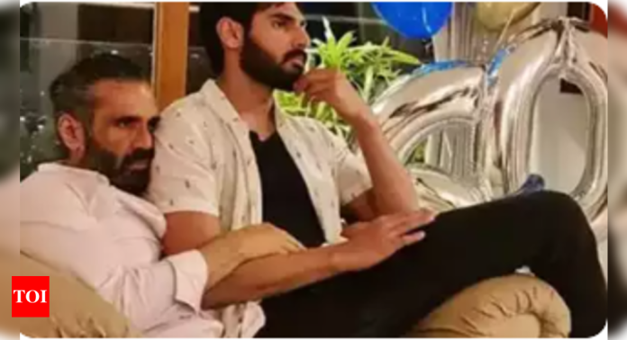 Suniel Shetty calls his son Ahan Shetty 'phantom', as he wishes him on his birthday. 'Know that I love you...' | Hindi Movie News