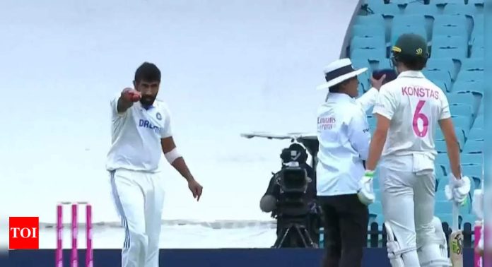 DRAMA! Jasprit Bumrah has heated exchange with Sam Konstas, India skipper then glares him down - Watch | Cricket News