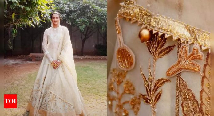 PV Sindhu's Badminton-inspired couture lehenga steals the show |