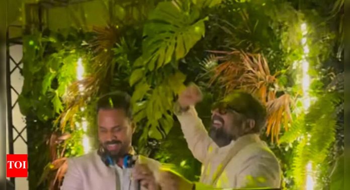 DJ Ganesh shares unseen video of Anurag Kashyap grooving at daughter Aaliyah’s cocktail party - WATCH | Hindi Movie News