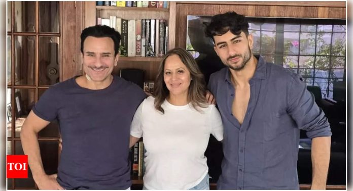 Saif Ali Khan's heartwarming post-surgery photo with son Ibrahim goes viral | Hindi Movie News