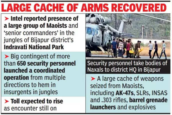 Large cache of arms recovered