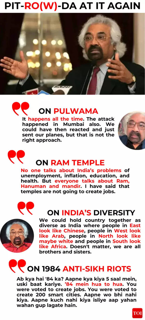 Controversial remarks of Sam Pitroda