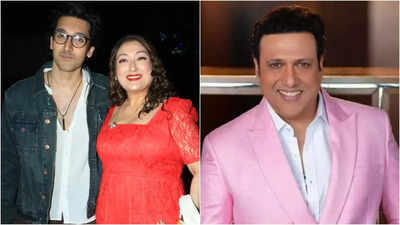 Govinda's wife Sunita Ahuja spotted with her son Yashvardhan Ahuja on Valentine's Day, tells paps, 'Sir apne valentine ke saath hai'