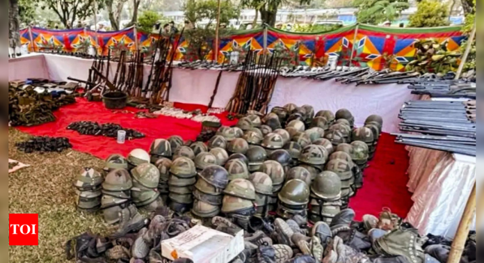 Around 650 weapons surrendered in Manipur last week on governor’s appeal | India News