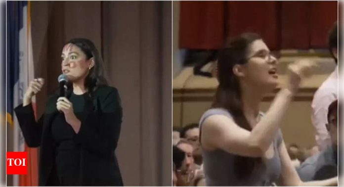Pro-Palestine protester crashes AOC’s town hall, calls her 'liar' and asks about 'genocide in Gaza'