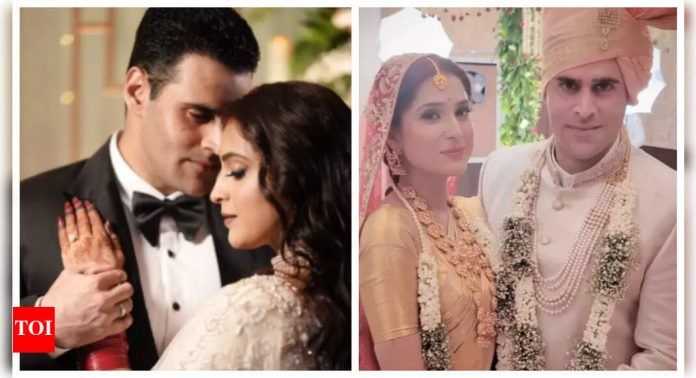 Puneet Issar's Son, Siddhant Issar shares FIRST photos from his intimate wedding with co-star Surbhi Shukla; Mukesh Khanna poses with newlyweds |