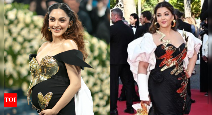 Kiara Advani’s Met Gala look sparks comparisons to Aishwarya Rai’s 2024 Cannes outfit; Netizens point out 'even their hairstyles are same' | Hindi Movie News