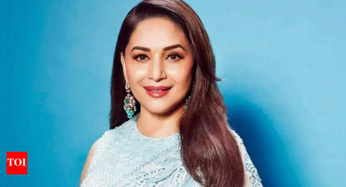 When Madhuri Dixit's son felt weird seeing her high on drugs in a song, her husband revealed she gets uncomfortable watching her movies with family | Hindi Movie News