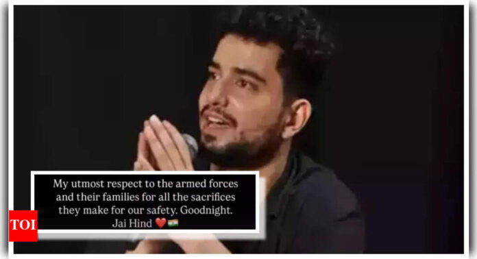Samay Raina tells the tale of an emotional call from a father from Jammu, showers praise on the armed forces, and expresses utmost respect |