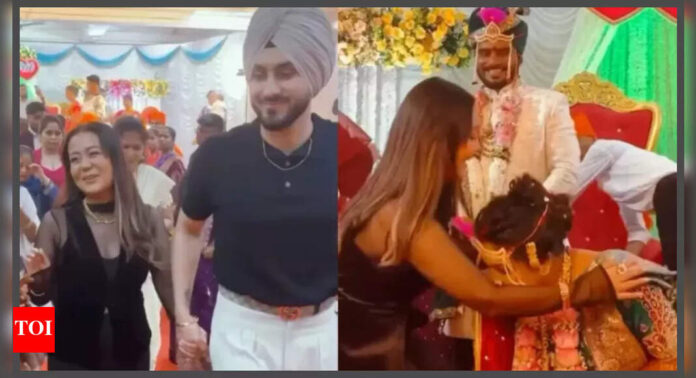 Neha Kakkar and Rohanpreet Singh attend driver's wedding; gifts gold ring to the groom and gold chain to the bride |