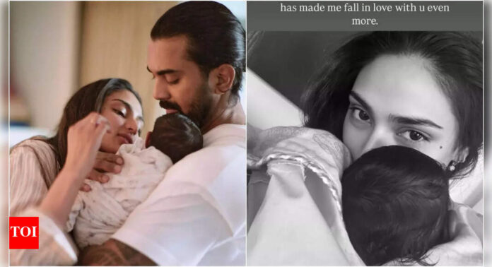 KL Rahul pens heartfelt note for Athiya Shetty on her first Mother’s Day: 'Evaarah is so lucky to have you'
