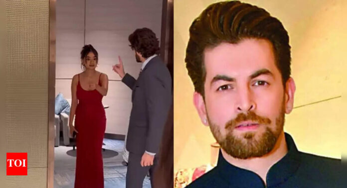 Neil Nitin Mukesh seems ANGRY with Anushka Sen in a viral video; Netizens speculate the reason | Hindi Movie News