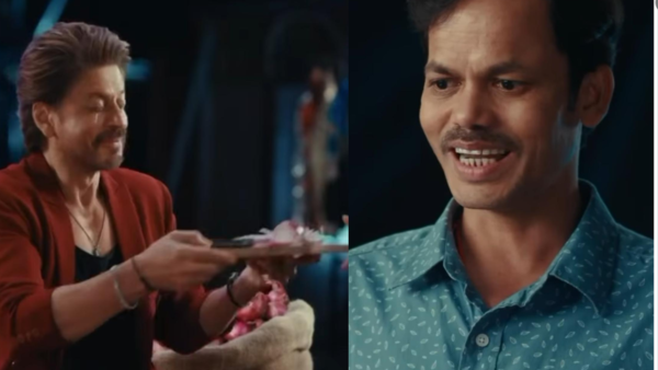 Shah Rukh Khan chopping onions