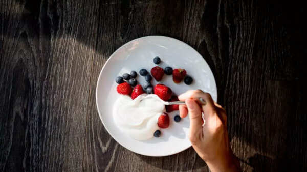 Yogurt and fruit