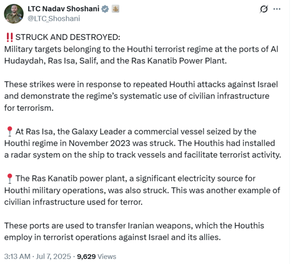Nadav Shoshani X post Nadav Shoshani X post