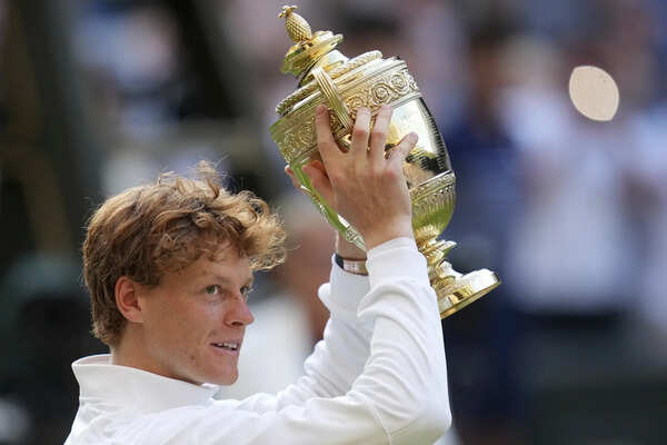 Italy's Jannik Sinner (AP Photo/Kin Cheung) Britain Wimbledon Tennis