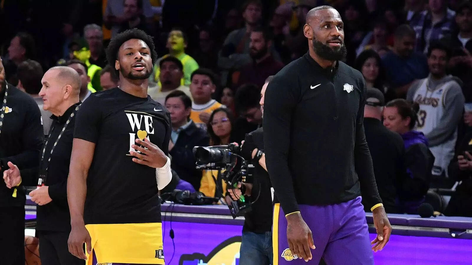 Lebron James and Bronny James