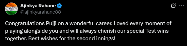 Ajinkya Rahane tweet rahane tweet
