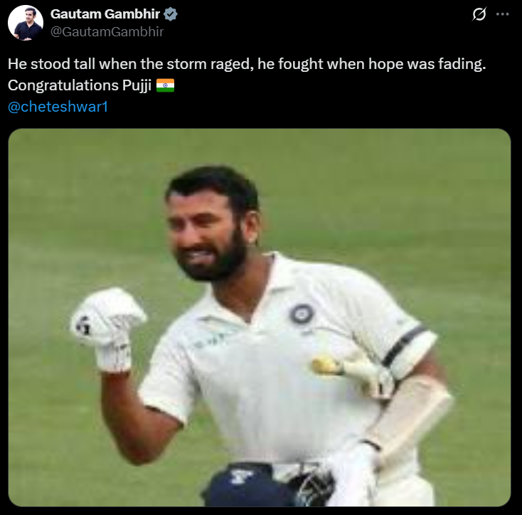 Gautam Gambhir tweet Gautam Gambhir tweet
