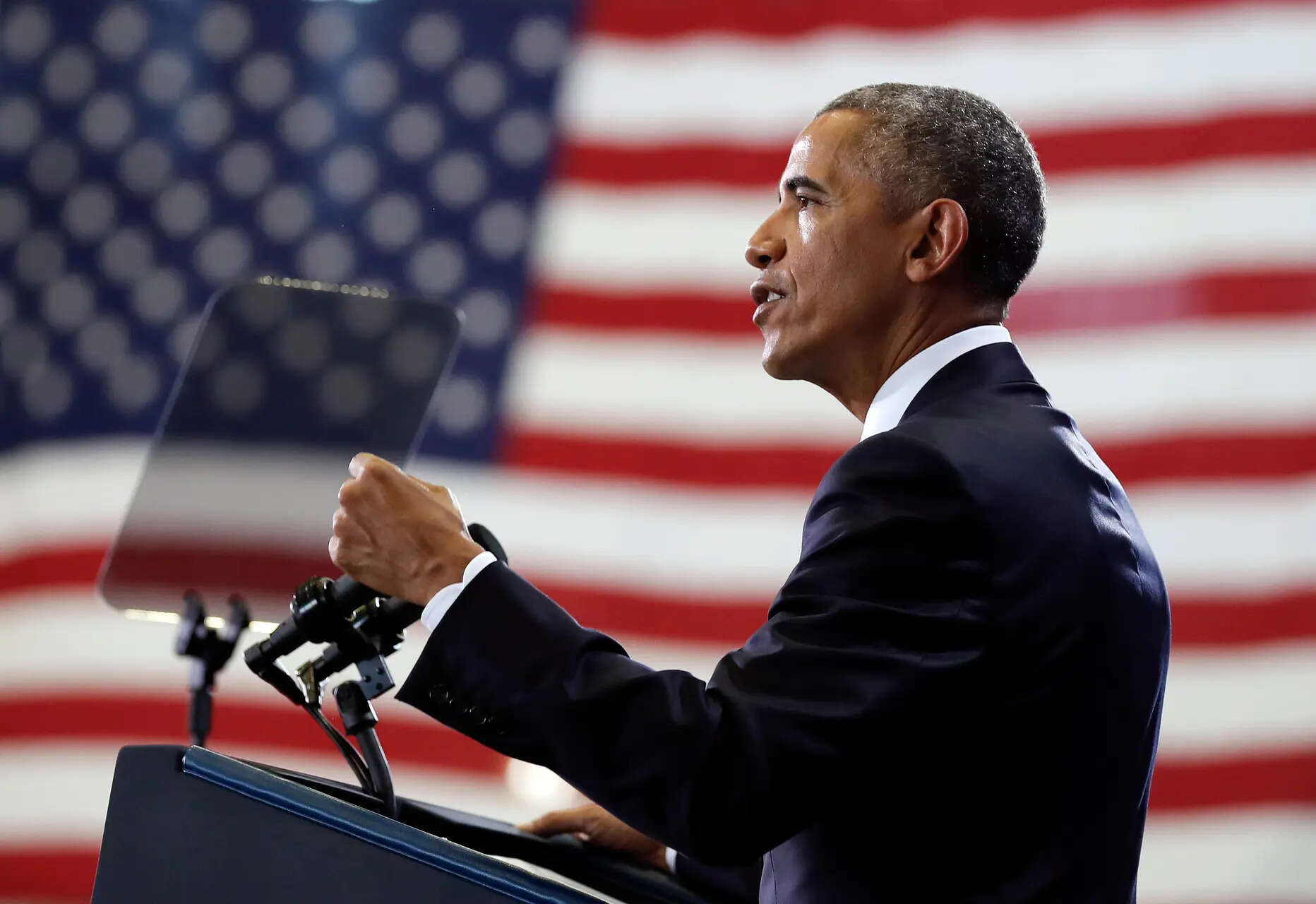 FILE - President Barack Obama speaks at MacDill Air Force Base in Tampa, Fla., Dec. 6, 2016,. (AP Photo/Carolyn Kaster, file) Not the Obama of old