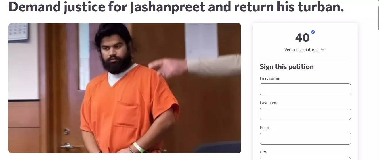 A petition has been started demanding the return of Jashanpreet Singh's turban.