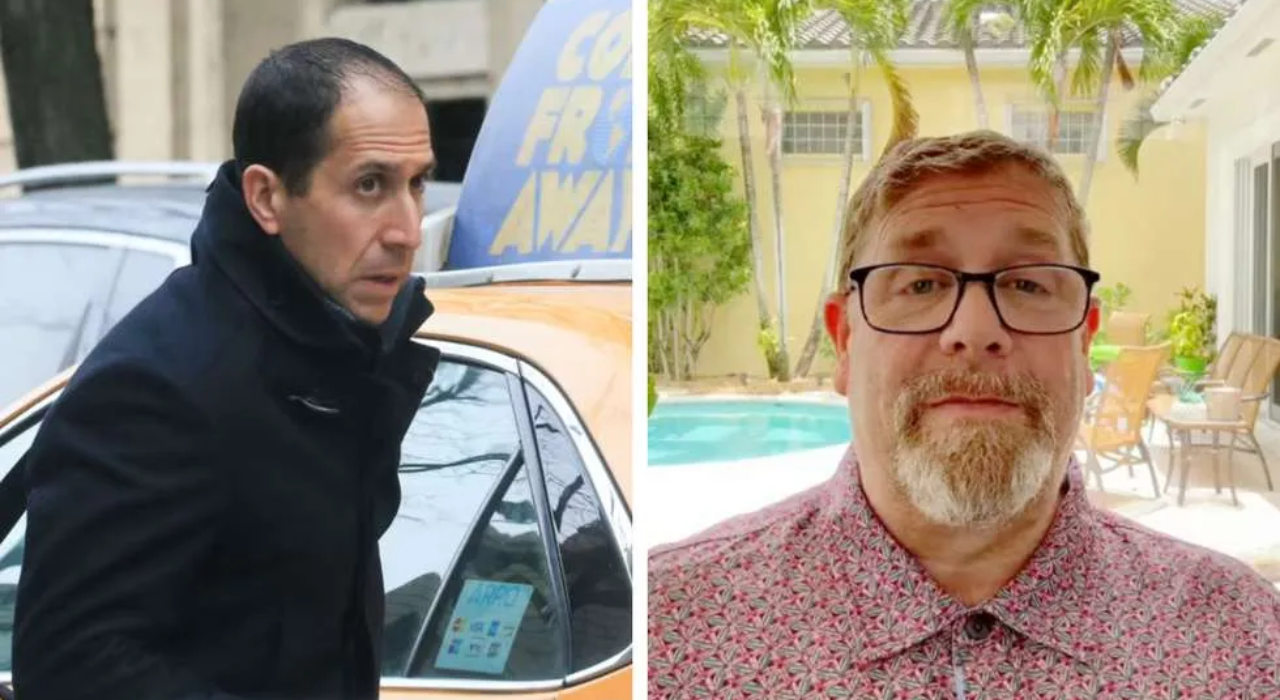 Left: Richard Kahn. Right: Darren Indyke. Photo montage courtesy of Observador.