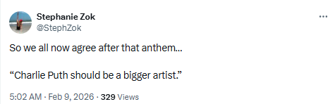 Fans hail Charlie Puth's National Anthem rendition