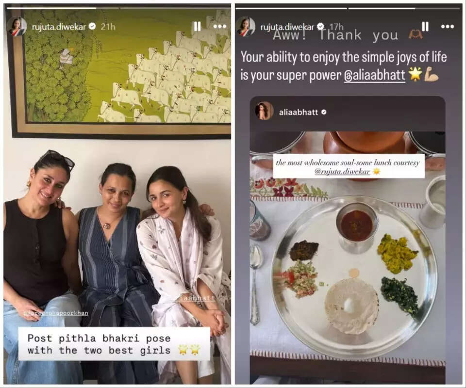 Kareena Kapoor, Rujtuta Diwekar and Alia Bhatt