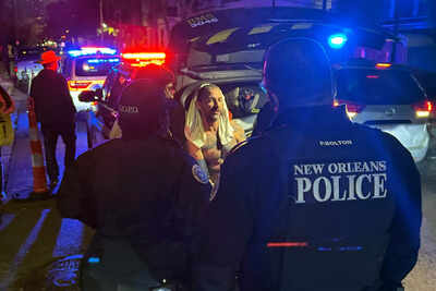 <p>In this photo provided by entertainer Jeffrey Damnit, actor Shia LaBeouf is taken into police custody in New Orleans on Tuesday, Feb. 18, 2026, after allegedly hitting multiple people outside a bar. (Jeffrey Damnit via AP)</p> Shia LaBeouf was shouting homophobic slurs while assaulting New Orleans bar patrons: Police