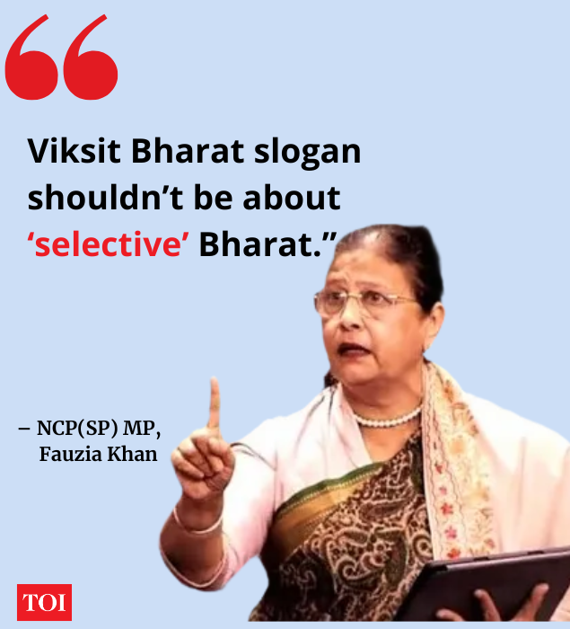 Fauzia Khan in Parliament