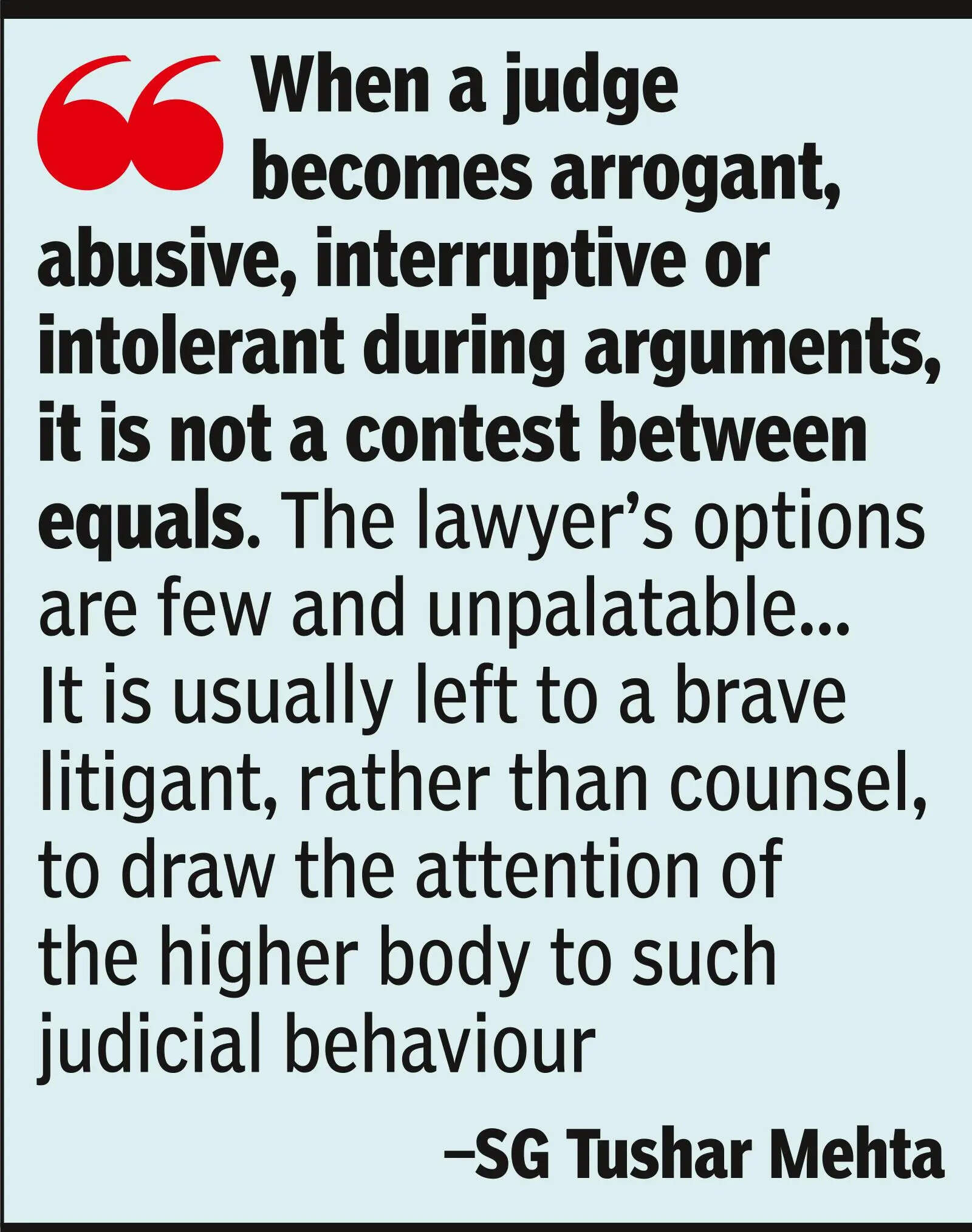 Bullies on the bench: SG’s book on foreign courtrooms