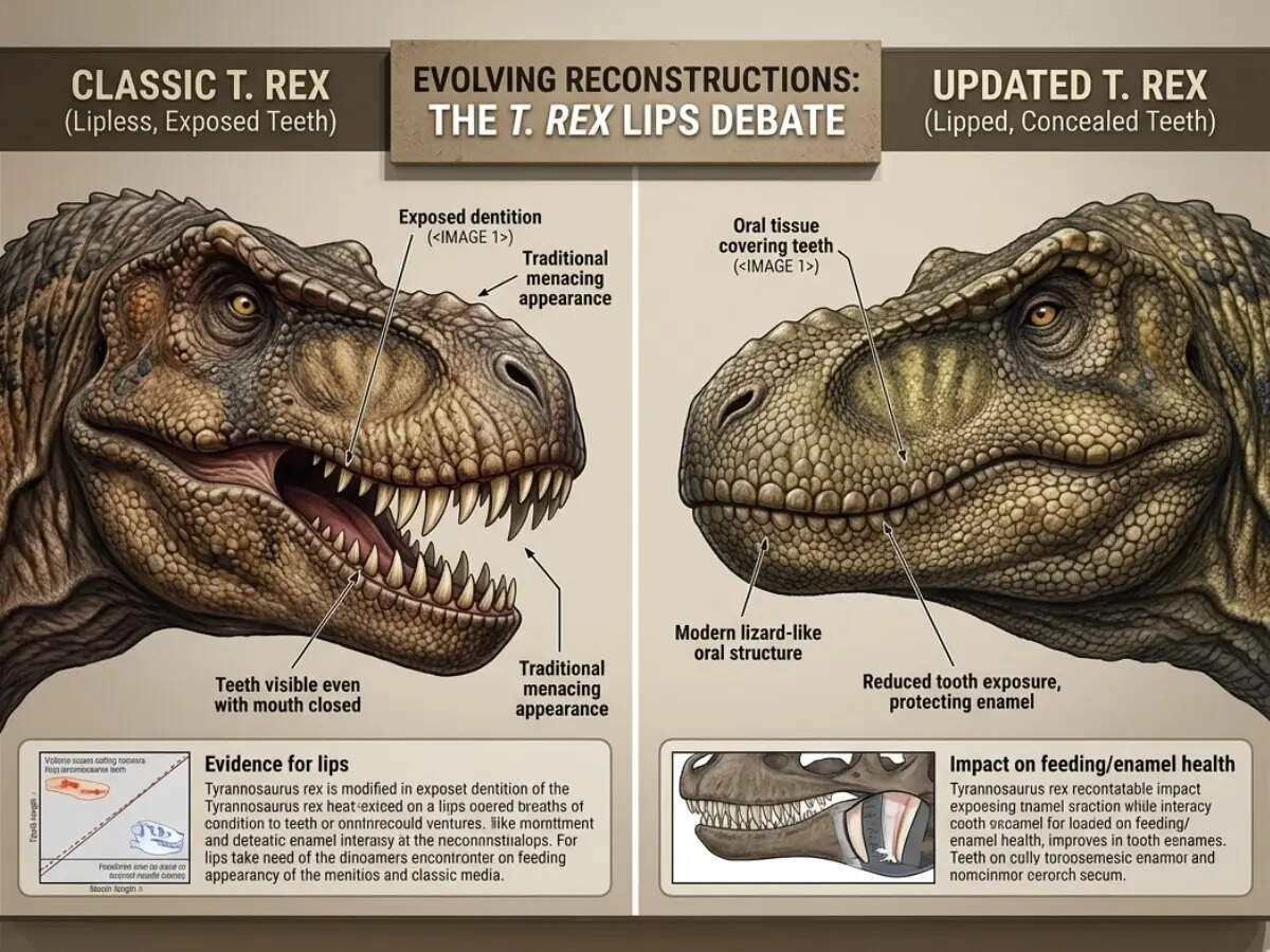 Why T. rex probably didn’t show its teeth like in movies?