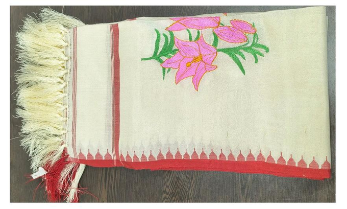 Shirui lily silk stole